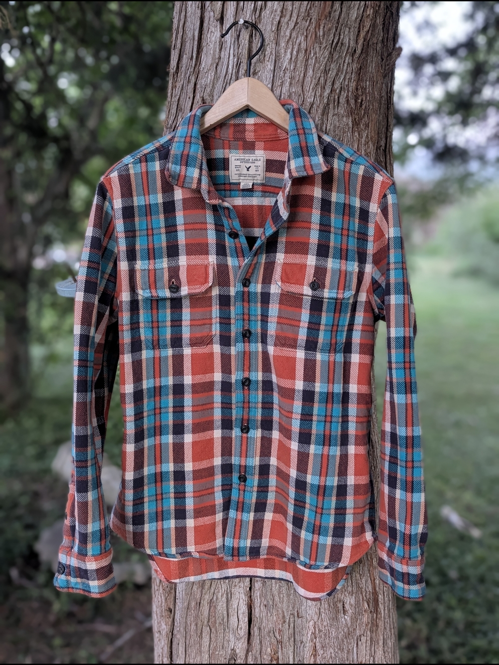 American Eagle Outfitters Plaid Flannel Shirt - Size Large